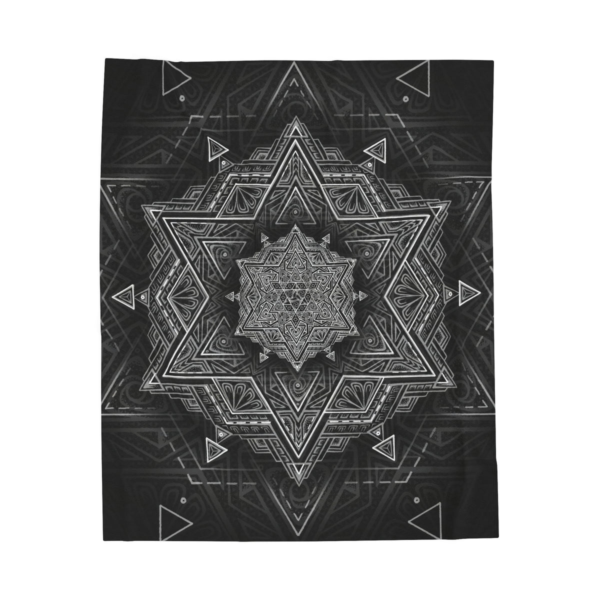 Star Tetrahedron Velveteen Plush Blanket