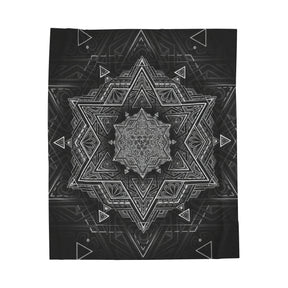 Star Tetrahedron Velveteen Plush Blanket