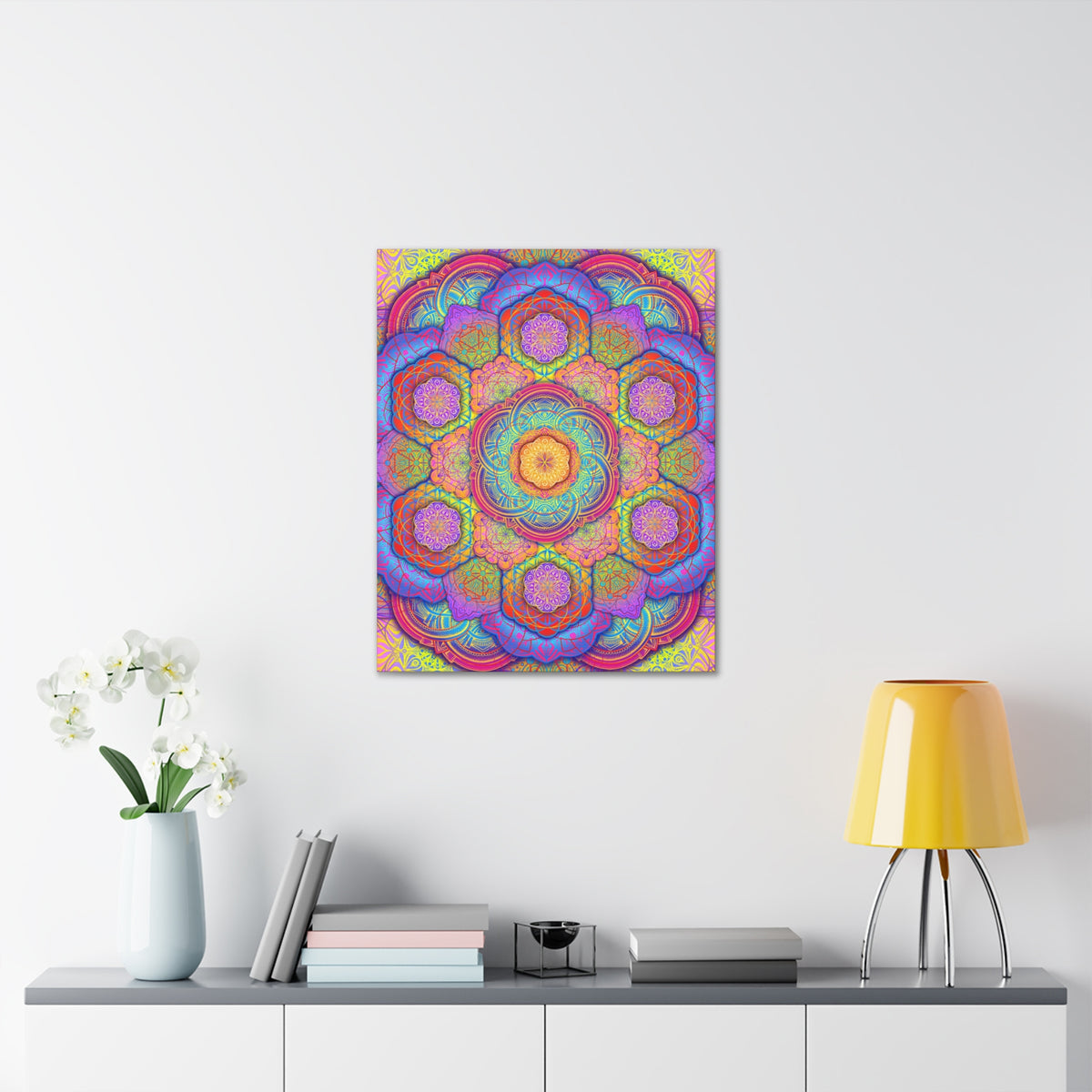 Psychedelic Mandala Canvas Print