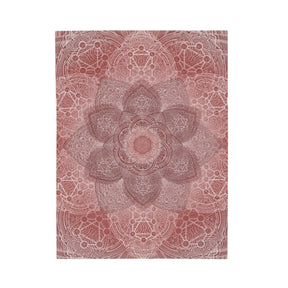 Red Mandala Velveteen Plush Blanket