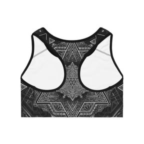 Star Tetrahedron Mandala Sports Bra