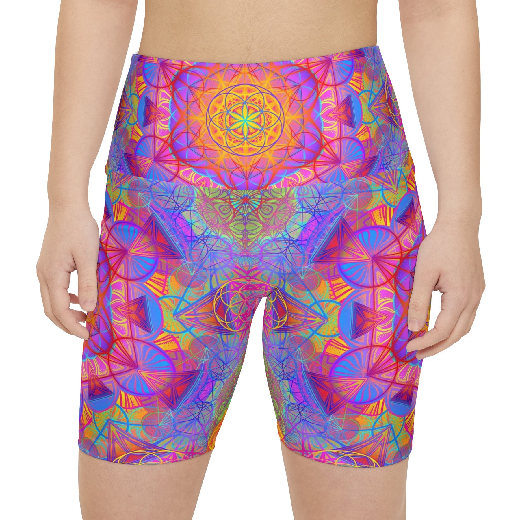 Psychedelic Mandala Workout Shorts