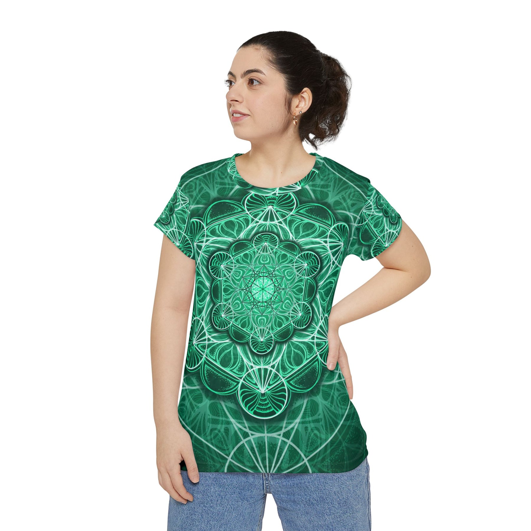 Malachite Mandala - Women's Short Sleeve Shirt