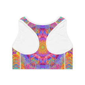 Psychedelic Mandala Sports Bra