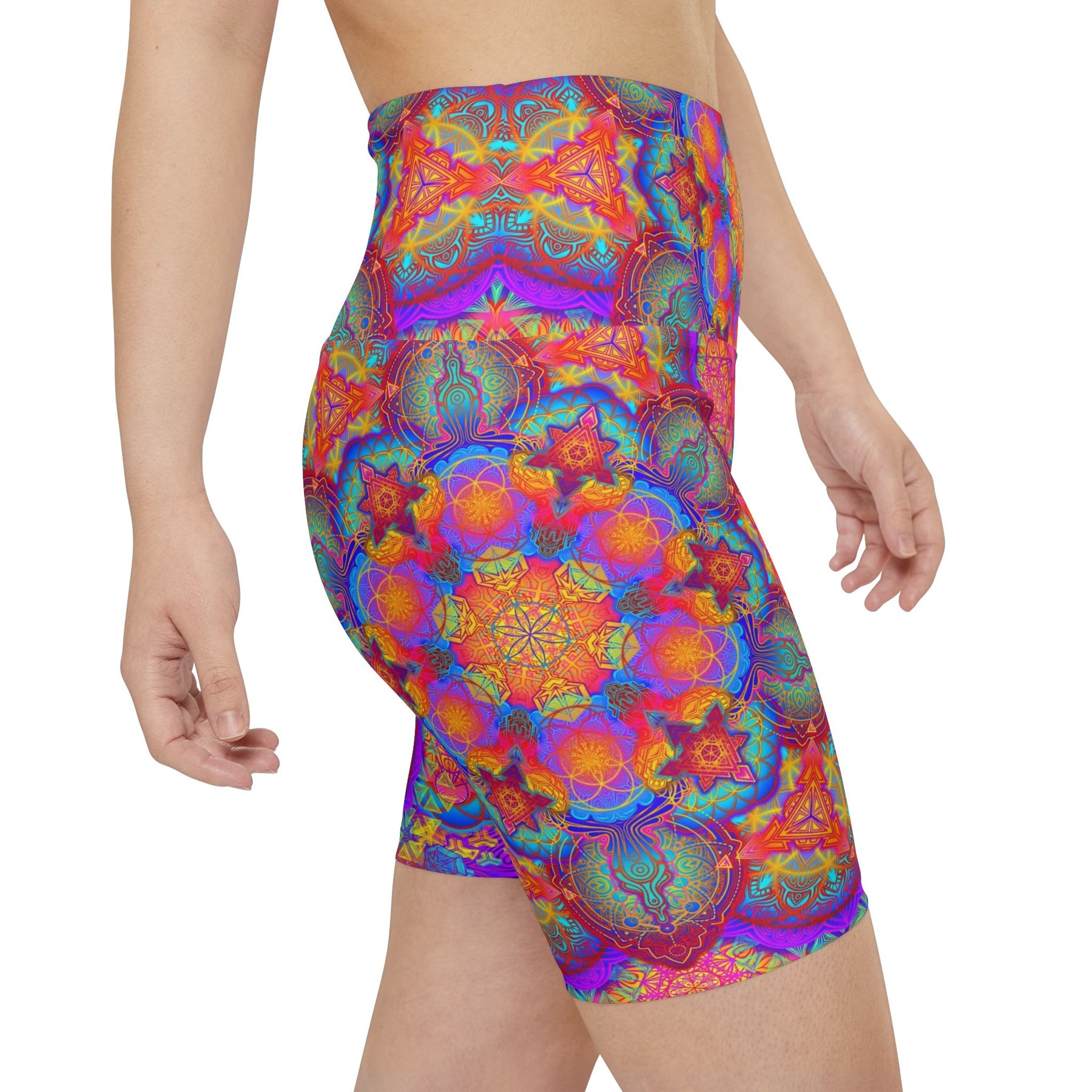 Psychedelic Mandala Workout Shorts