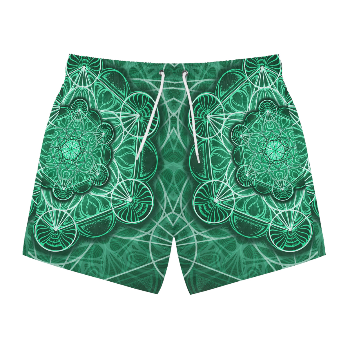 Malachite Mandala Swim Trunks