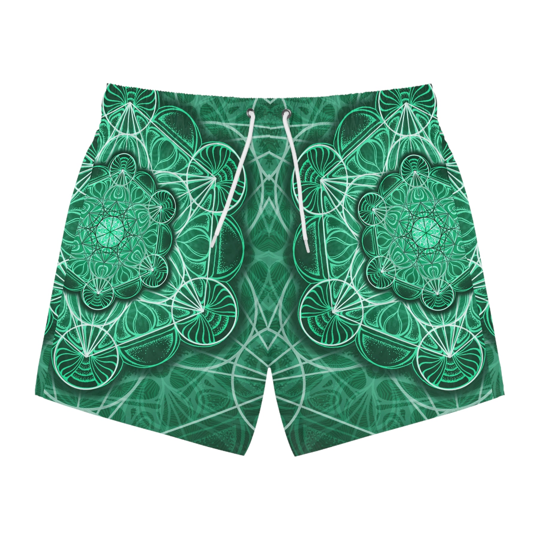 Malachite Mandala Swim Trunks