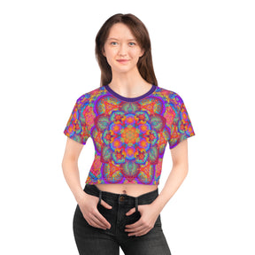 Psychedelic Mandala Crop Tee