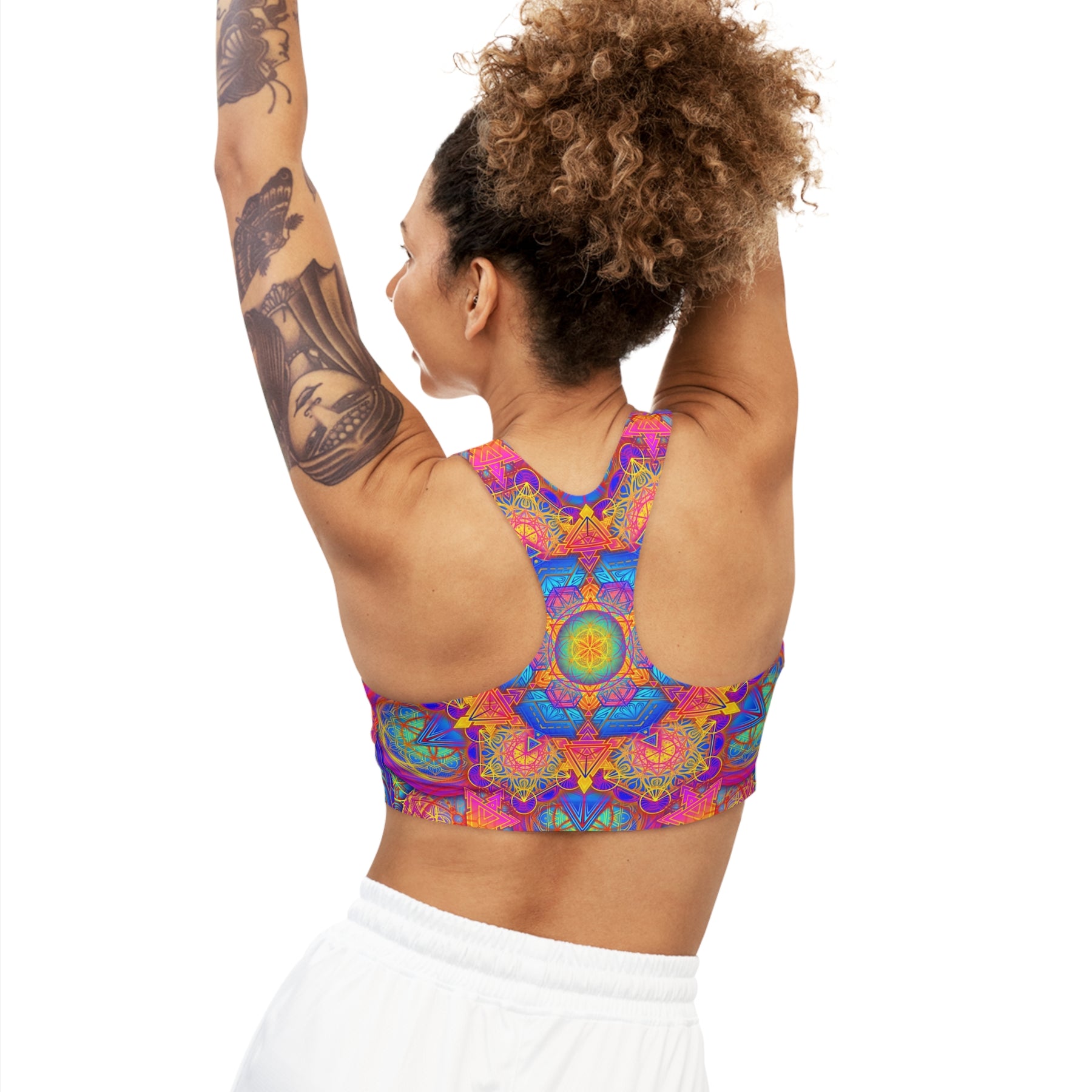 Psychedelic Mandala Sports Bra