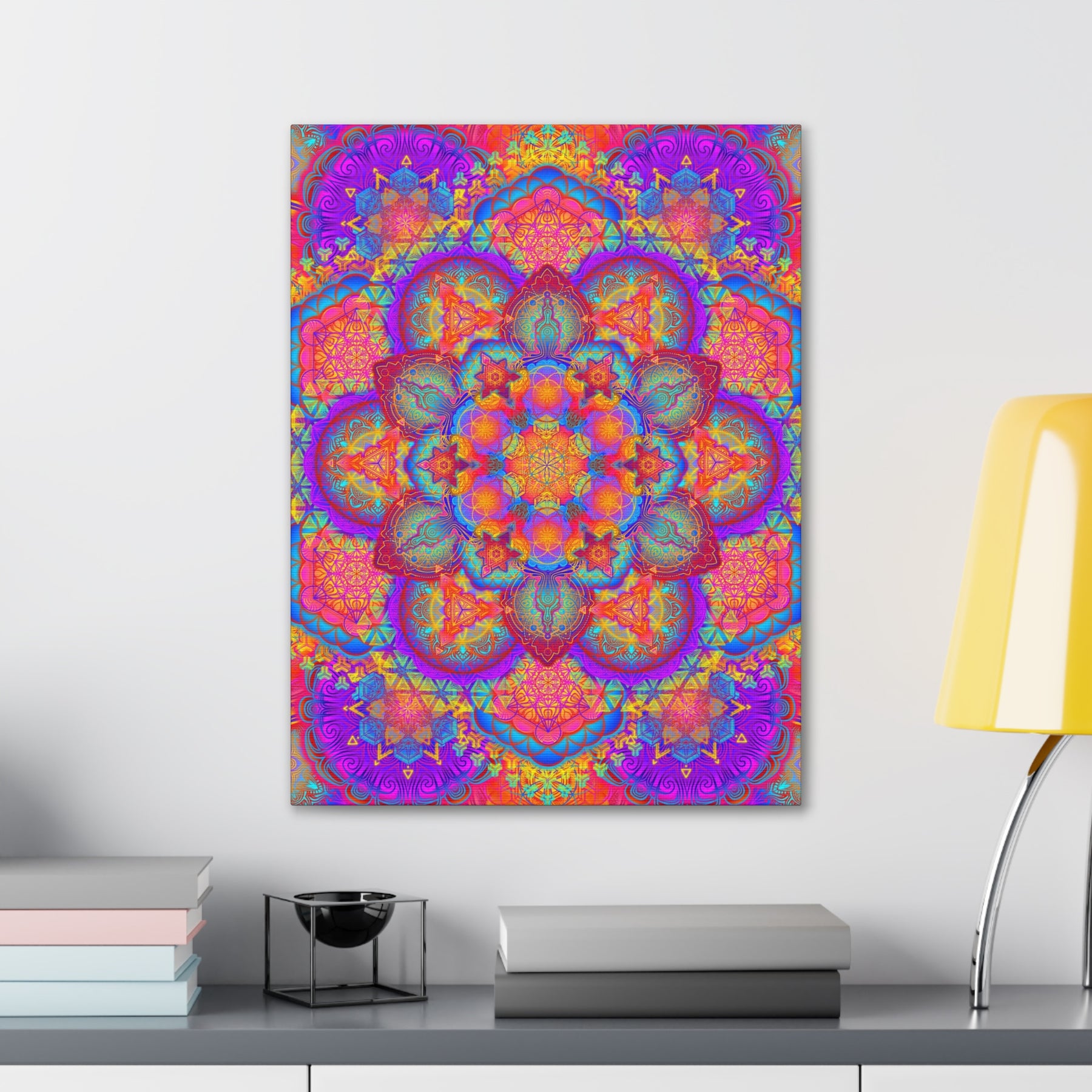 Psychedelic Mandala Canvas Print