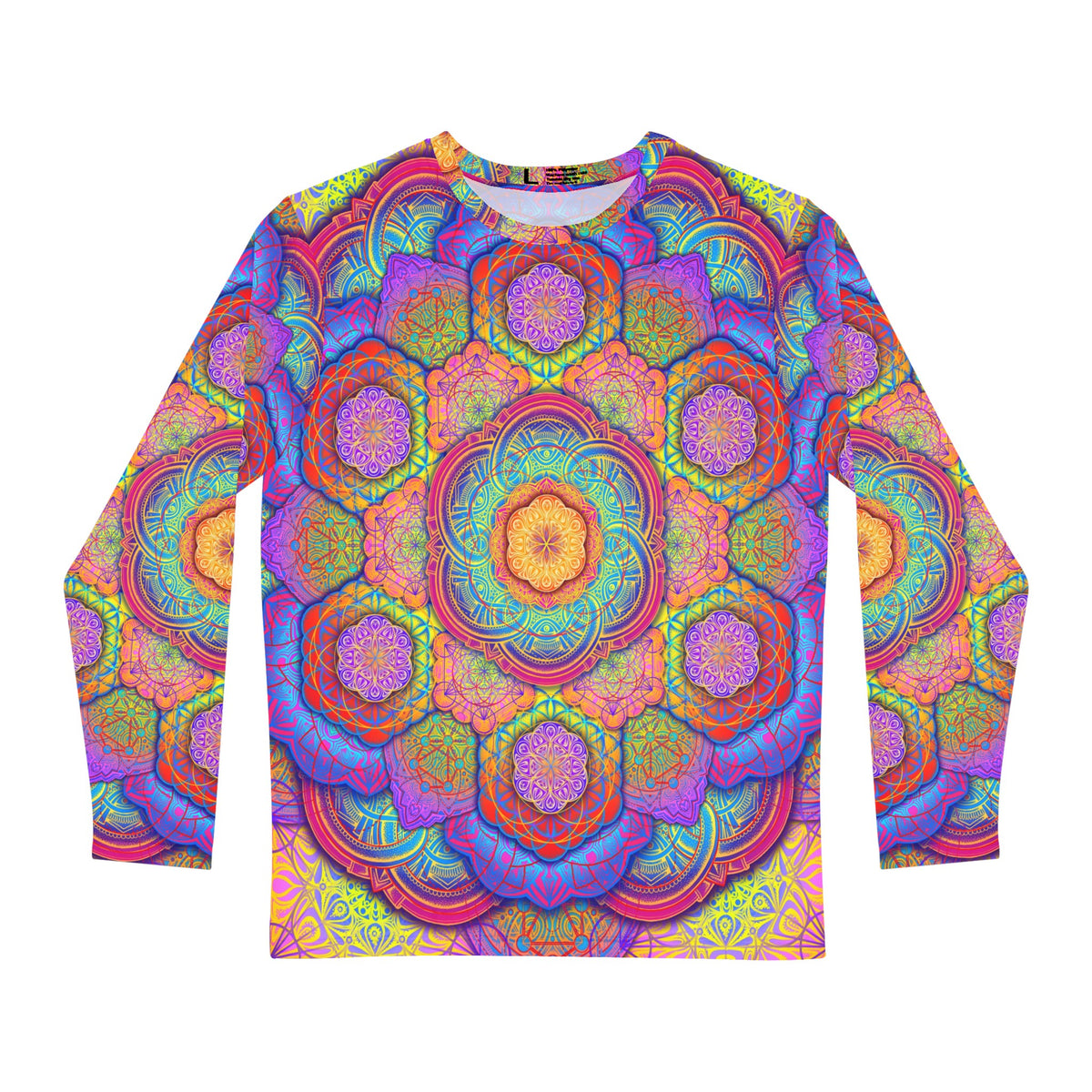 Psychedelic Mandala Men's Long Sleeve Shirt