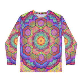 Psychedelic Mandala Men's Long Sleeve Shirt