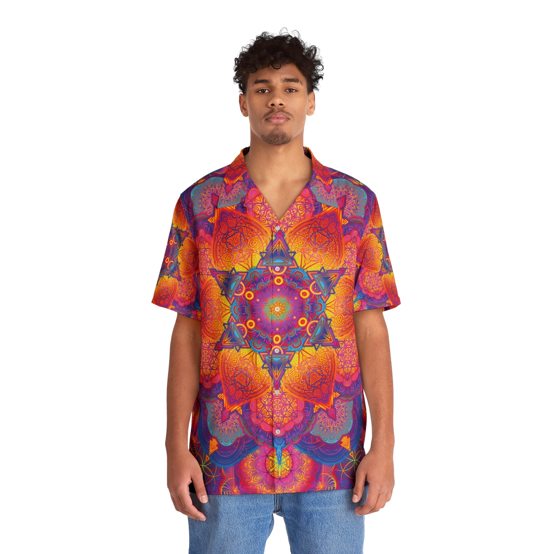 Psychedelic Mandala Hawaiian T-Shirt