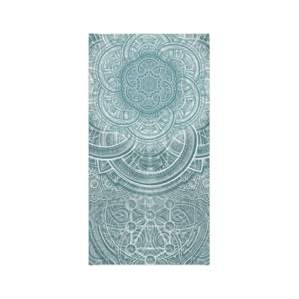 Blue Sacred Geometry Neck Gaiter - Lightweight Stylish Face Covering for Outdoor Adventures