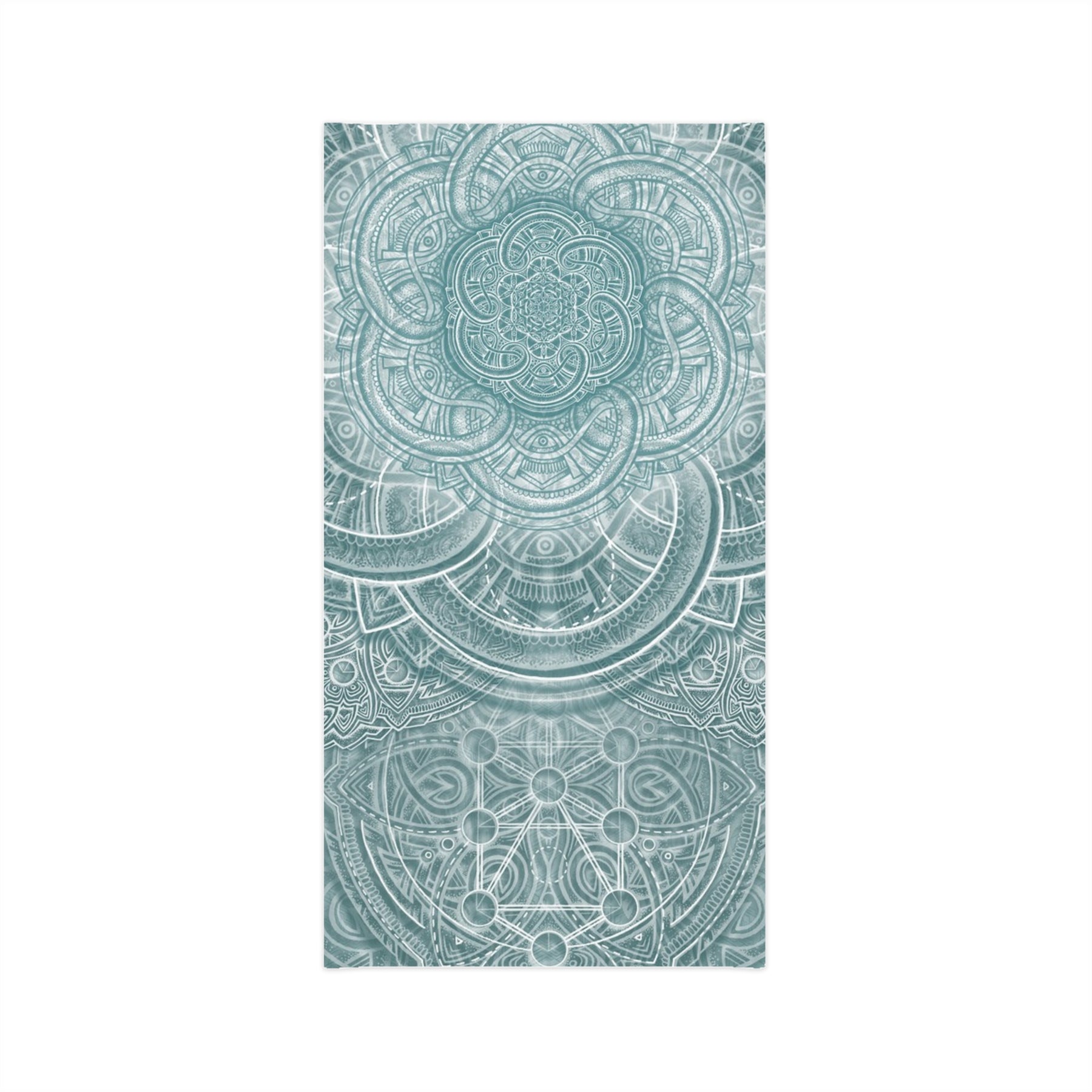Blue Sacred Geometry Neck Gaiter - Lightweight Stylish Face Covering for Outdoor Adventures