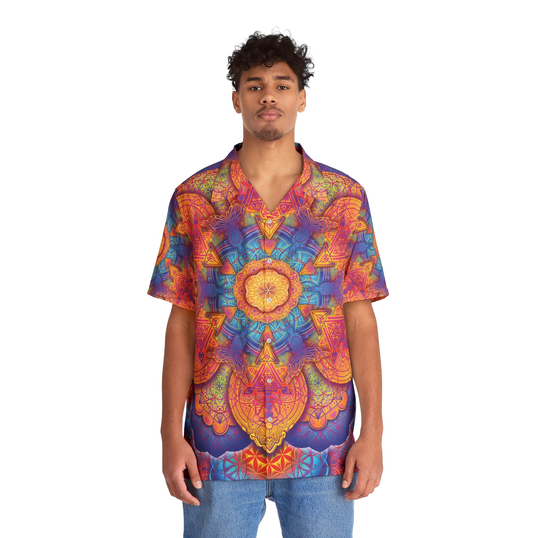 Psychedelic Mandala Hawaiian T-Shirt