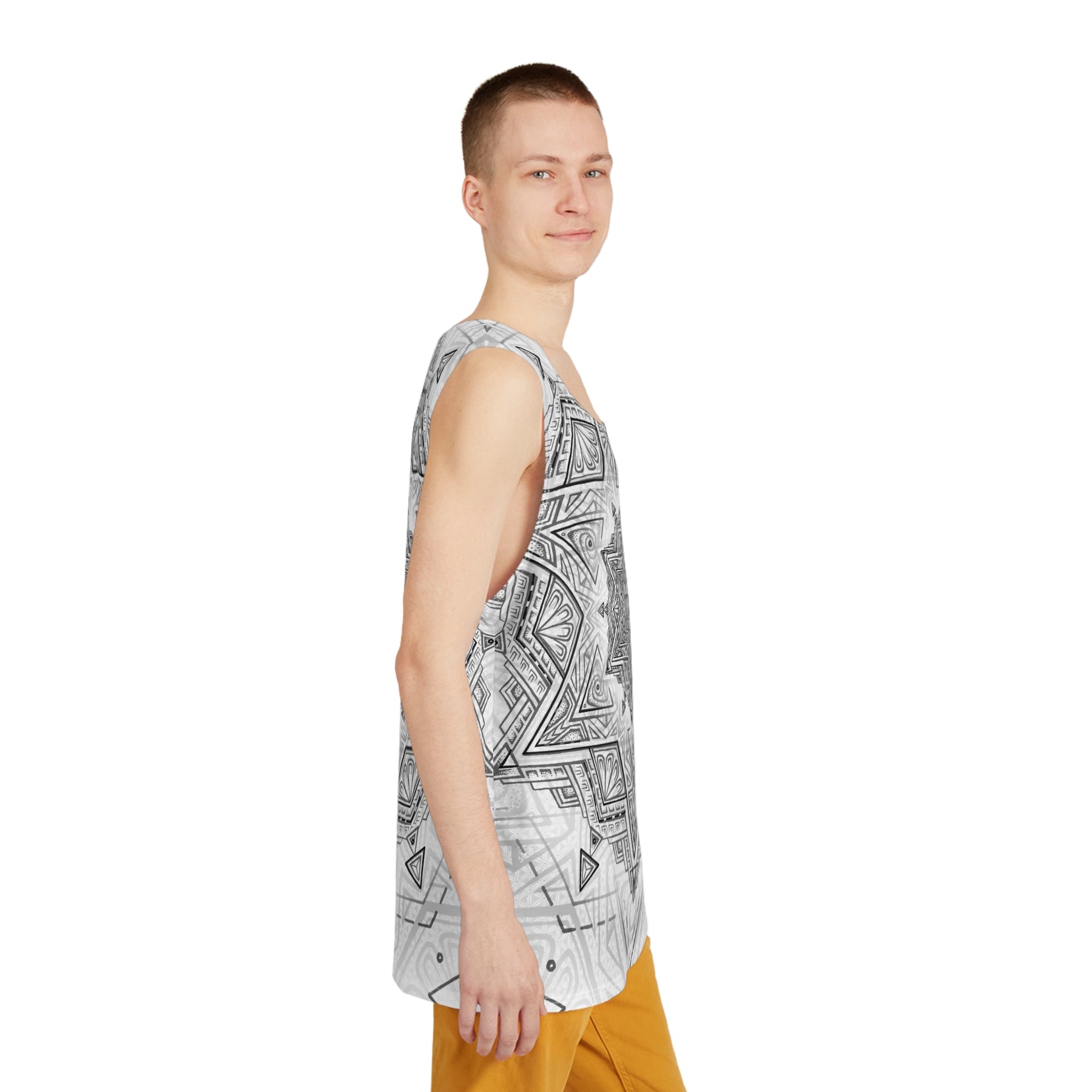 White Star Tetrahedron Men's Tank