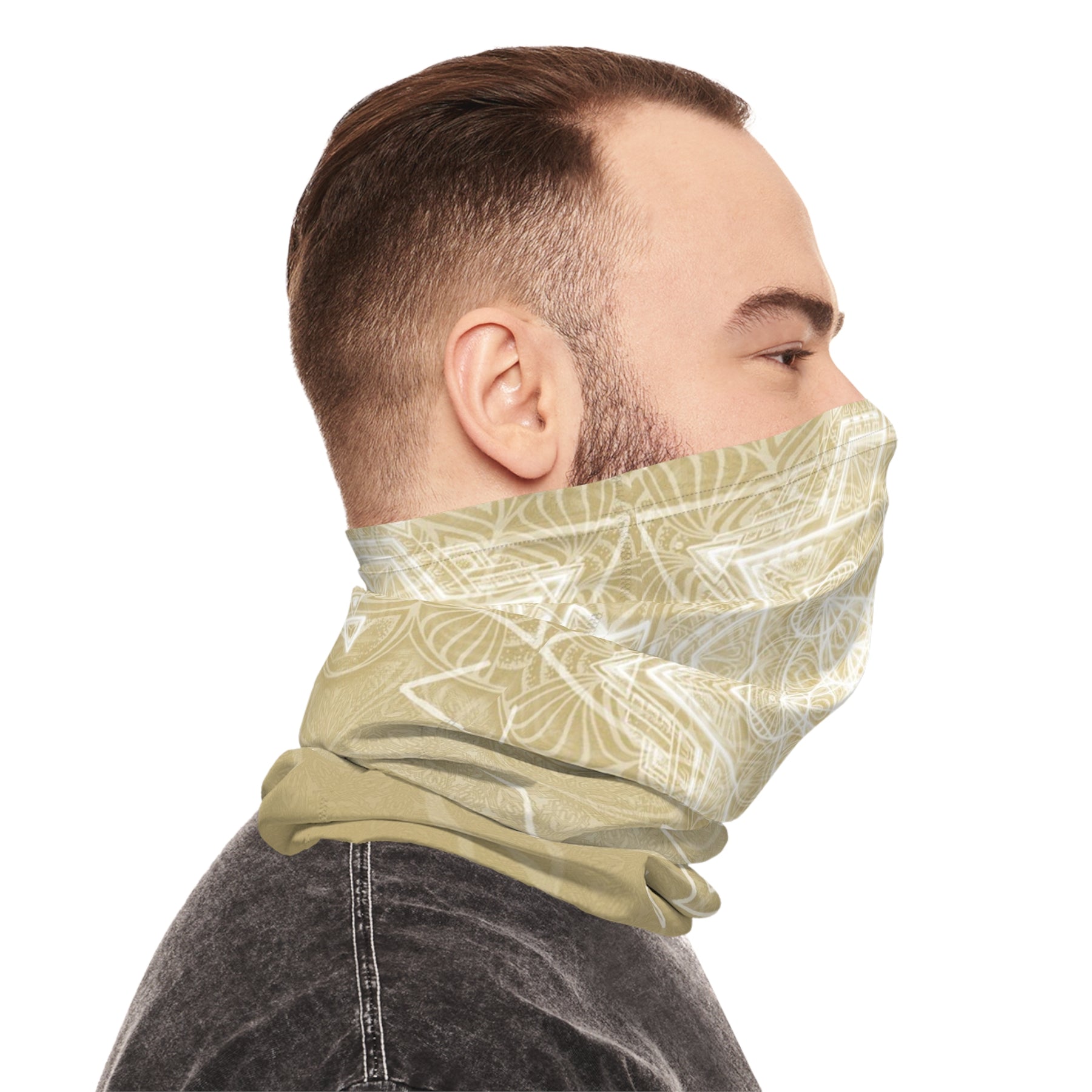 Sacred Geometry Mandala Neck Gaiter - Lightweight Stylish Face Covering for Outdoor Adventures