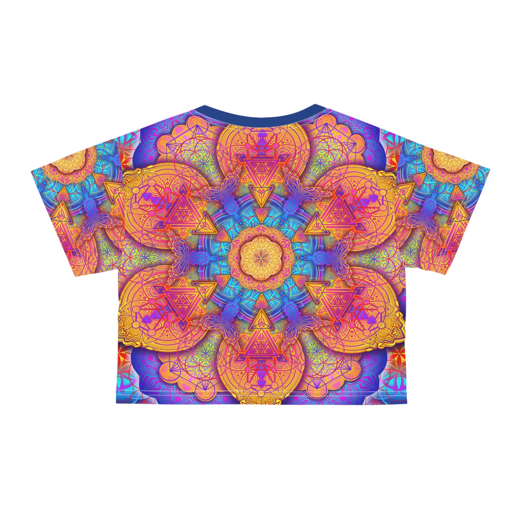 Psychedelic Mandala Crop Tee