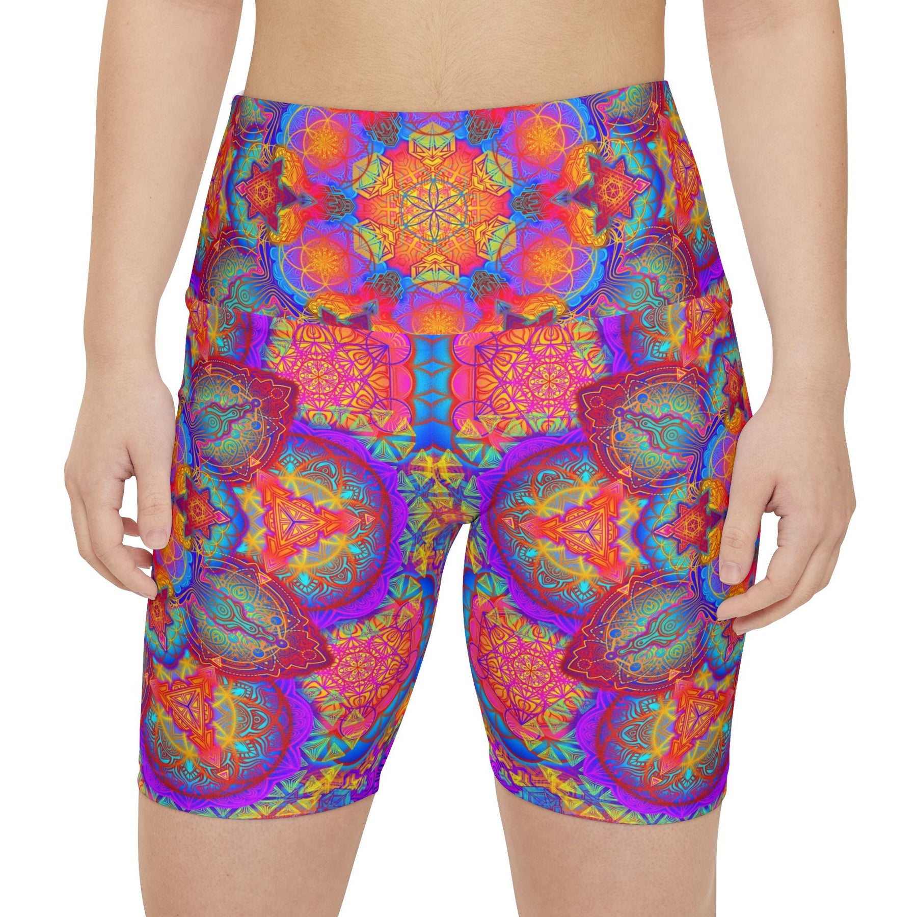 Psychedelic Mandala Workout Shorts