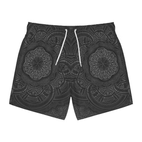 Blackout Mandala Swim Trunks