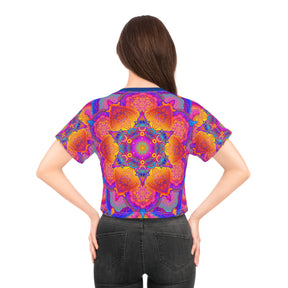 Psychedelic Mandala Crop Tee