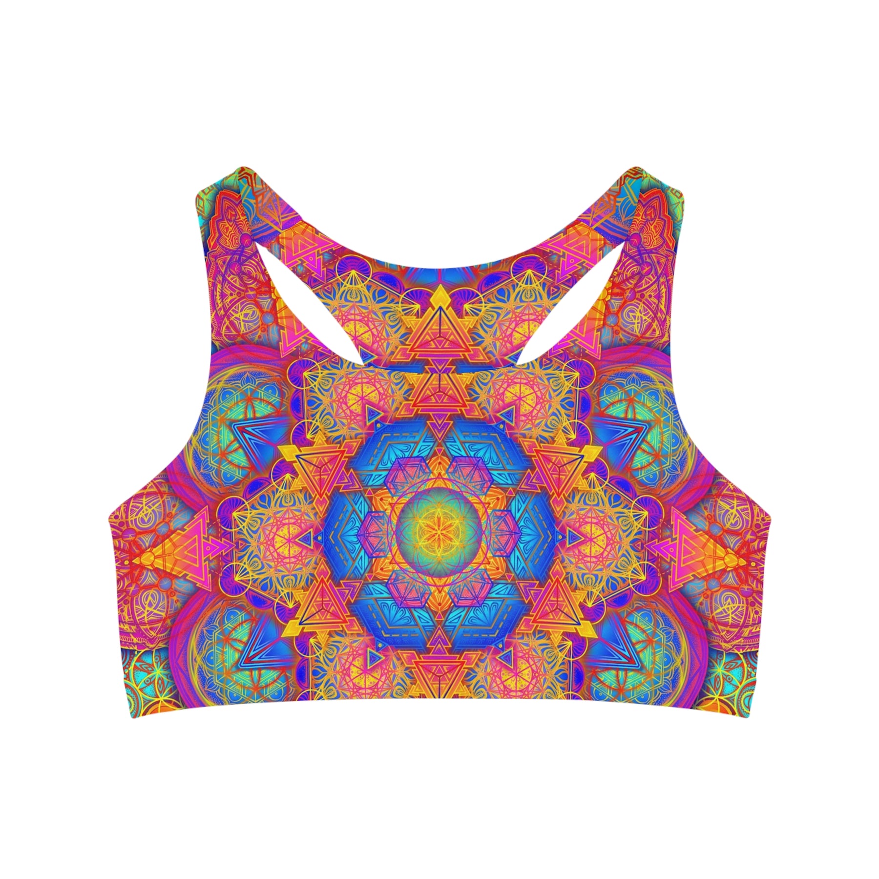 Psychedelic Mandala Sports Bra