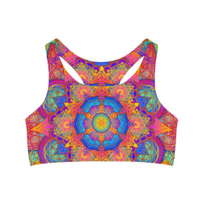 Psychedelic Mandala Sports Bra