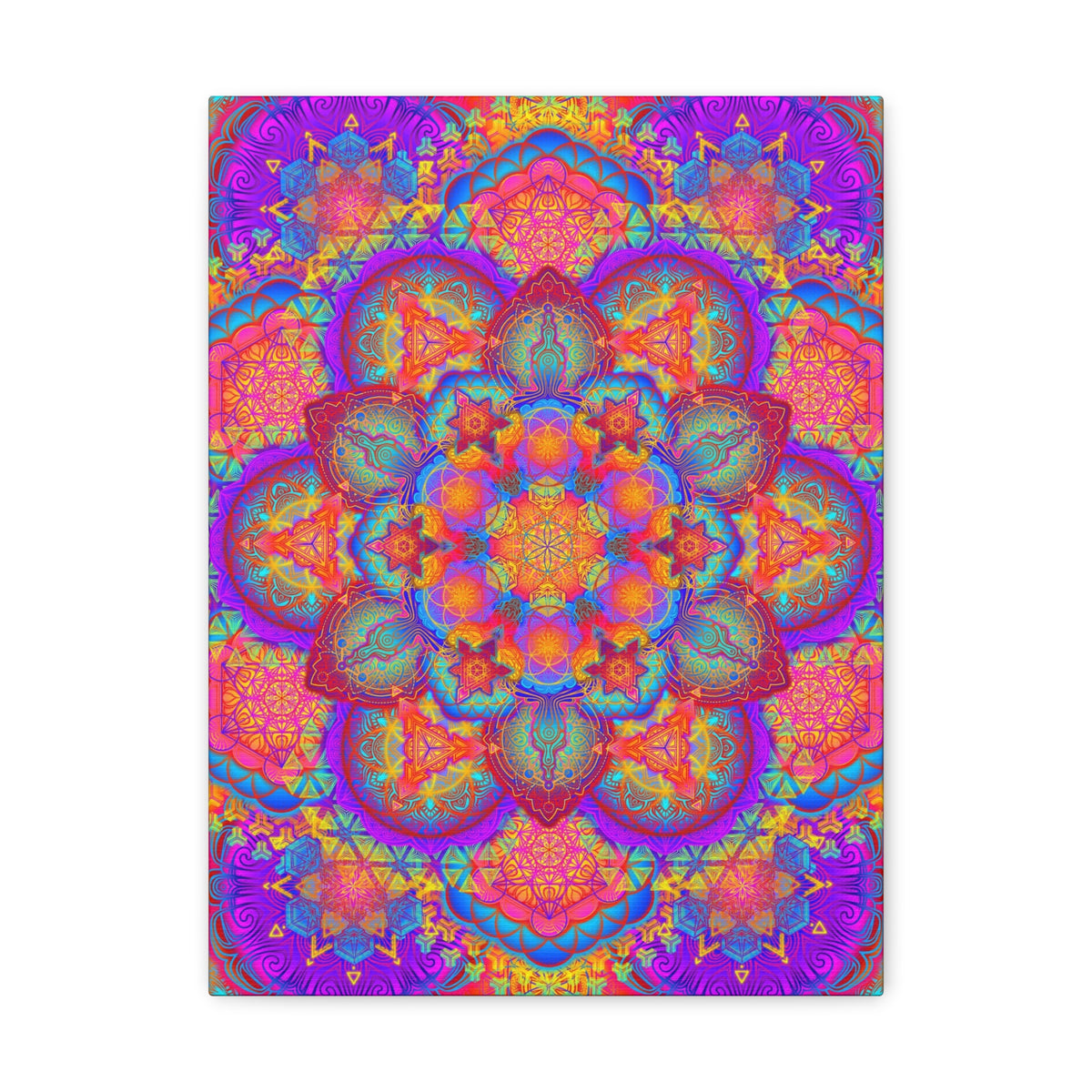 Psychedelic Mandala Canvas Print