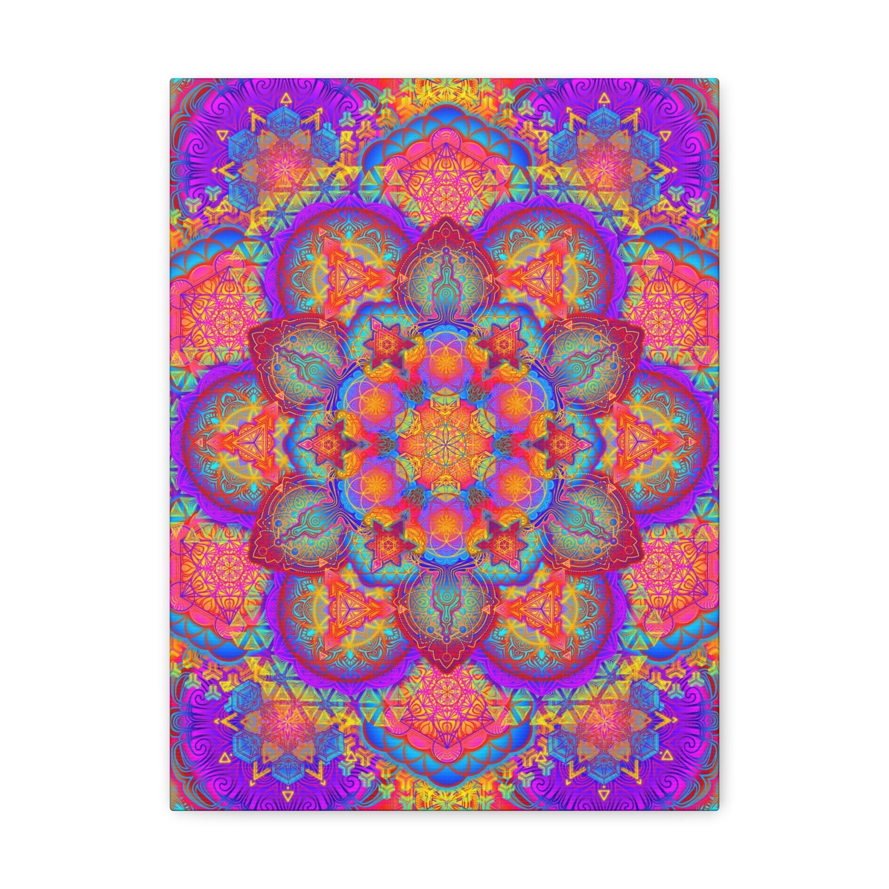 Psychedelic Mandala Canvas Print