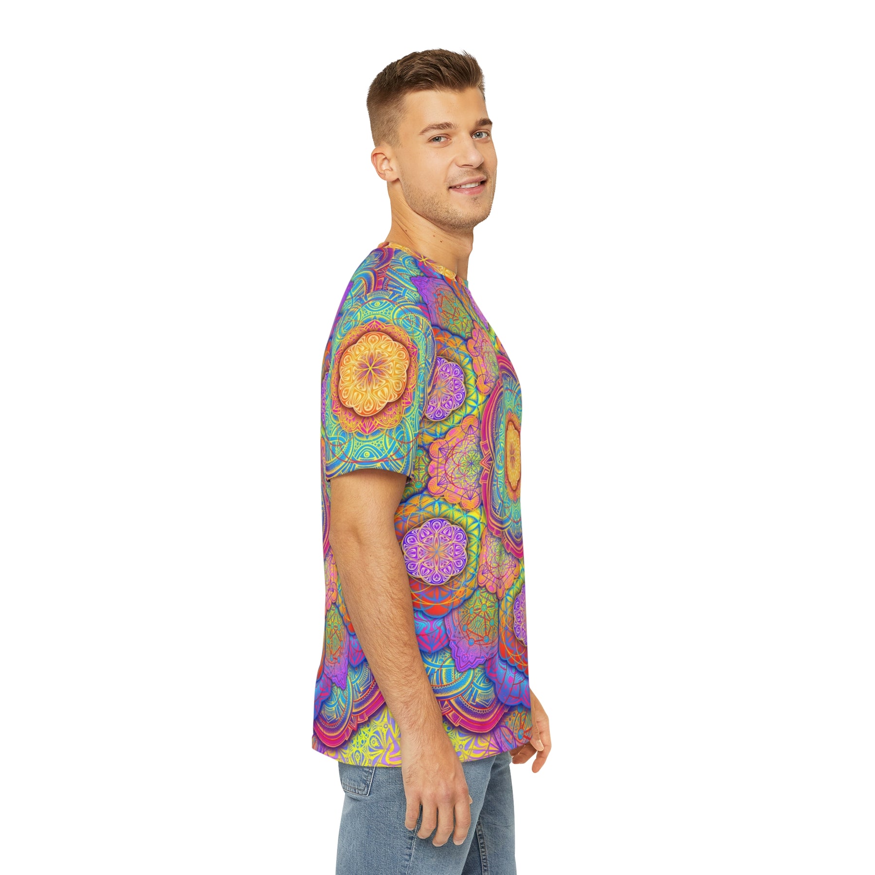 Psychedelic Mandala - Men's Polyester Tee