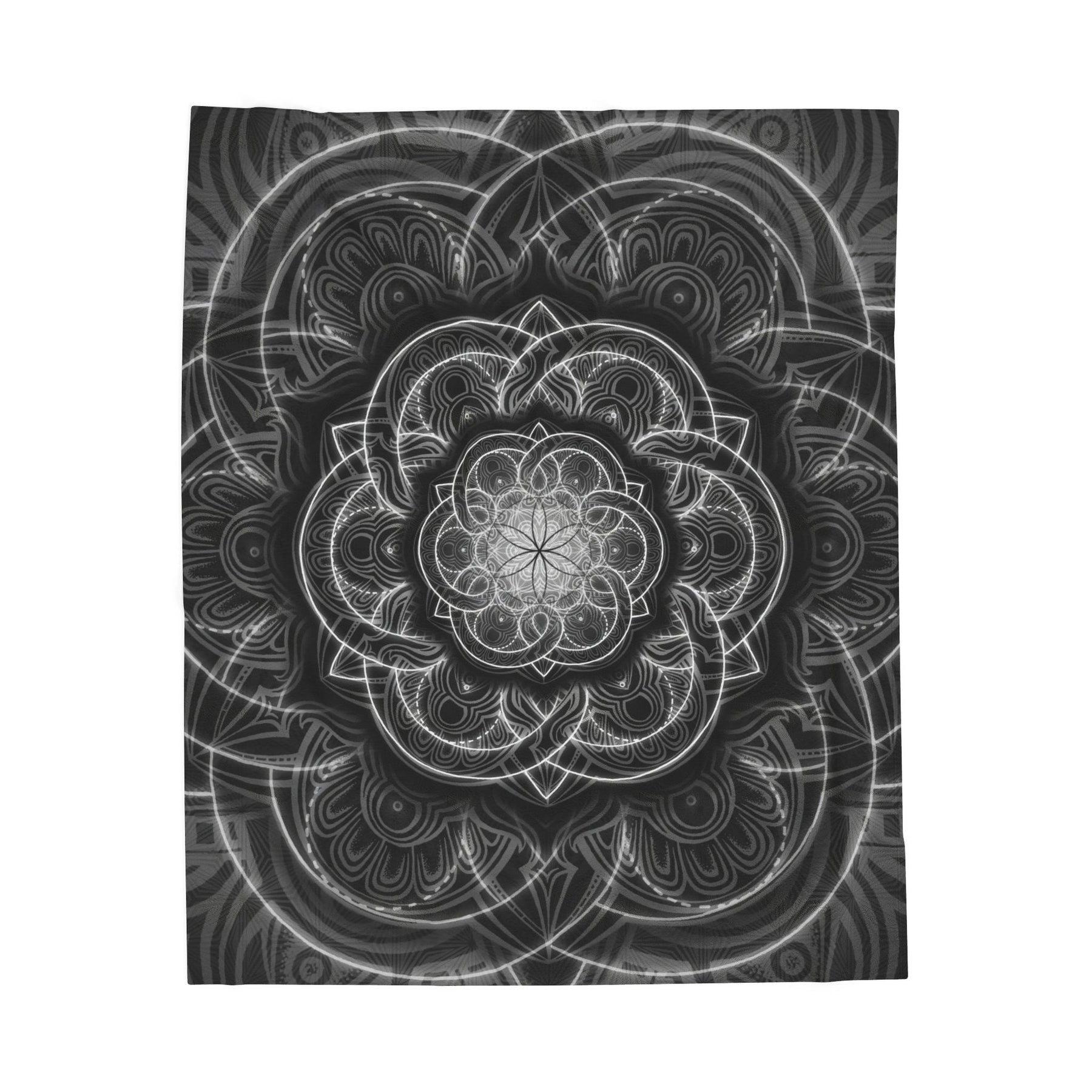 Flower of Life Velveteen Plush Blanket