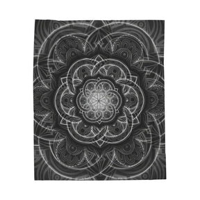 Flower of Life Velveteen Plush Blanket