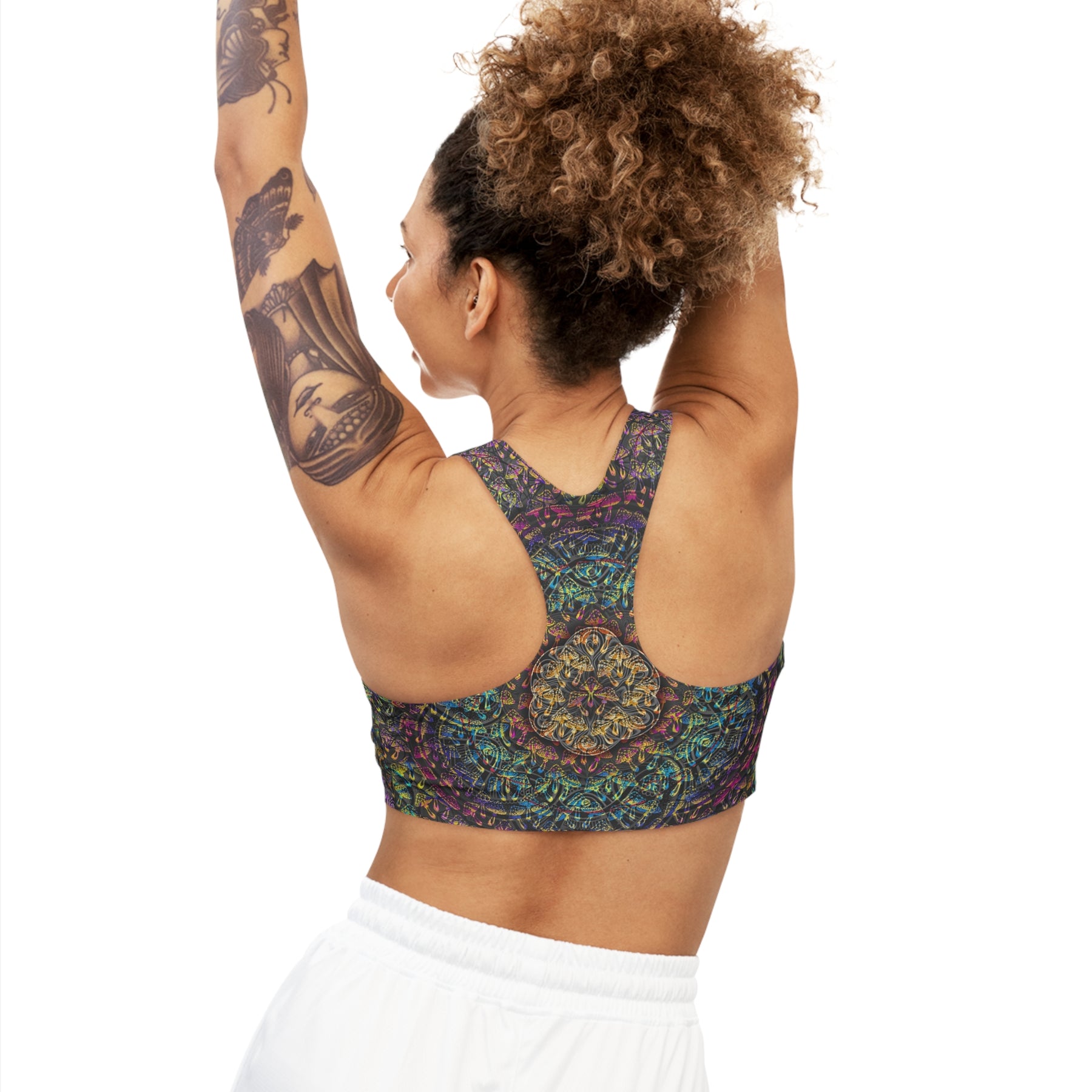 Mushroom Mandala Sports Bra