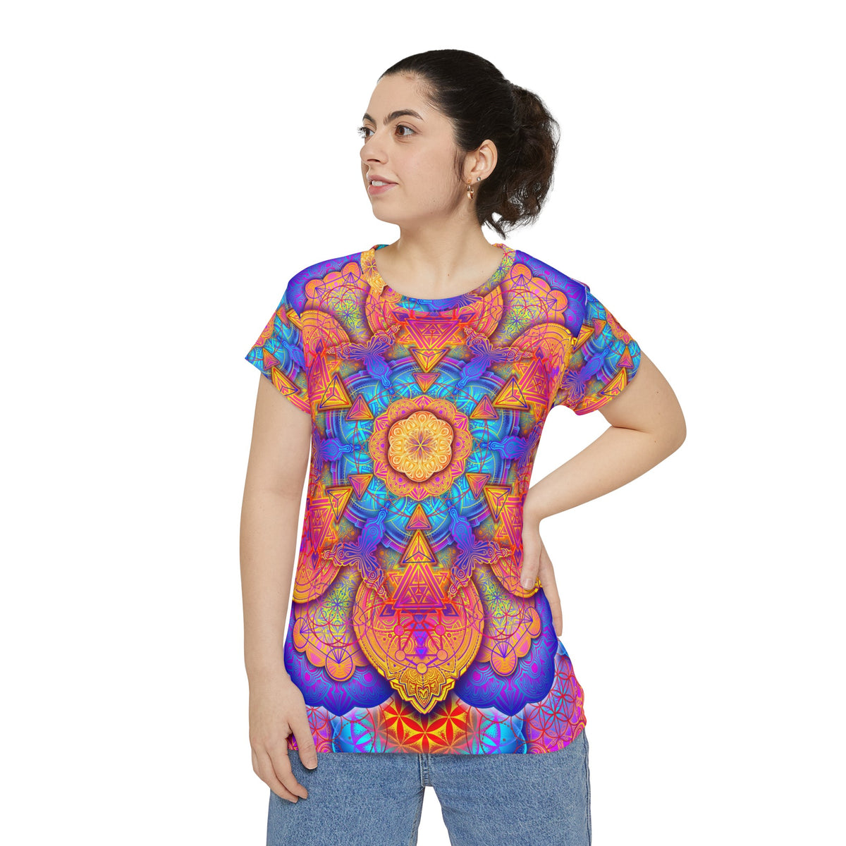Sunset Mandala - Women's Short Sleeve Shirt