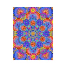 Psychedelic Mandala Velveteen Plush Blanket