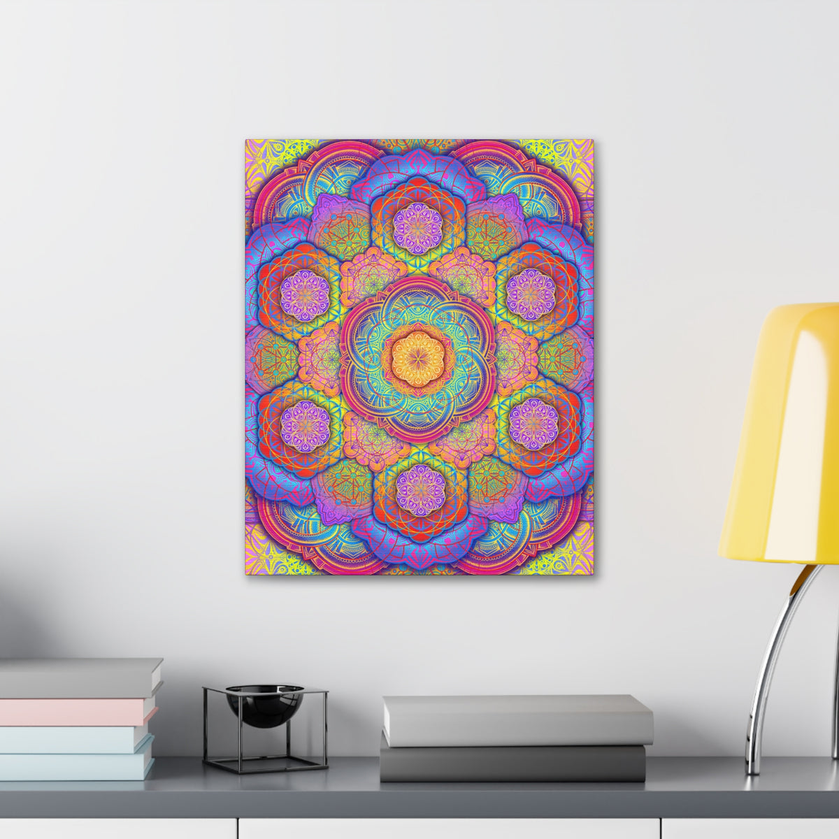 Psychedelic Mandala Canvas Print