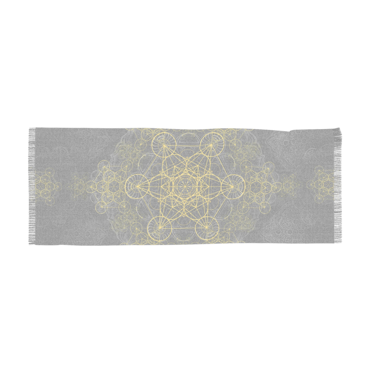 Gold Metatron's Cube Scarf