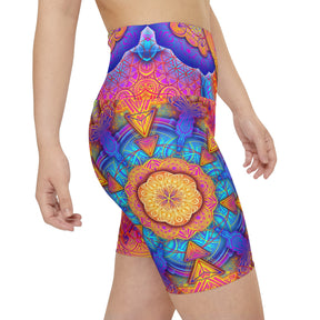 Sunset Mandala Workout Shorts