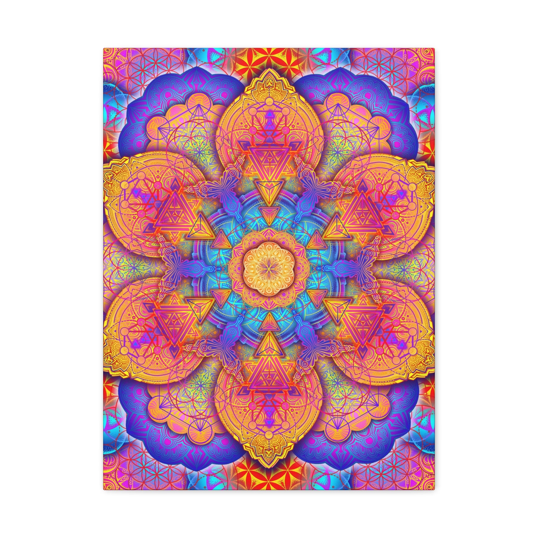 Psychedelic Mandala Canvas Print