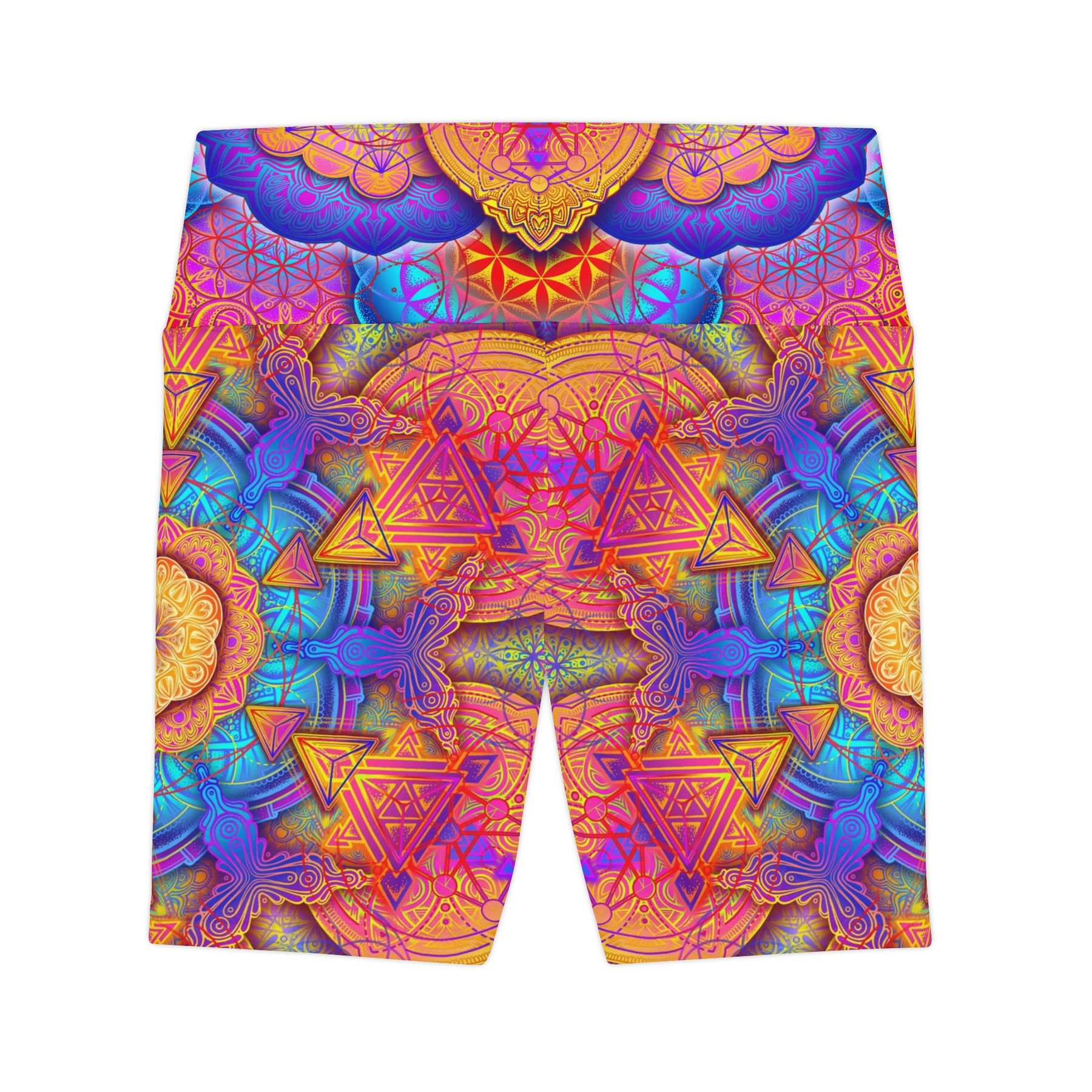 Sunset Mandala Workout Shorts