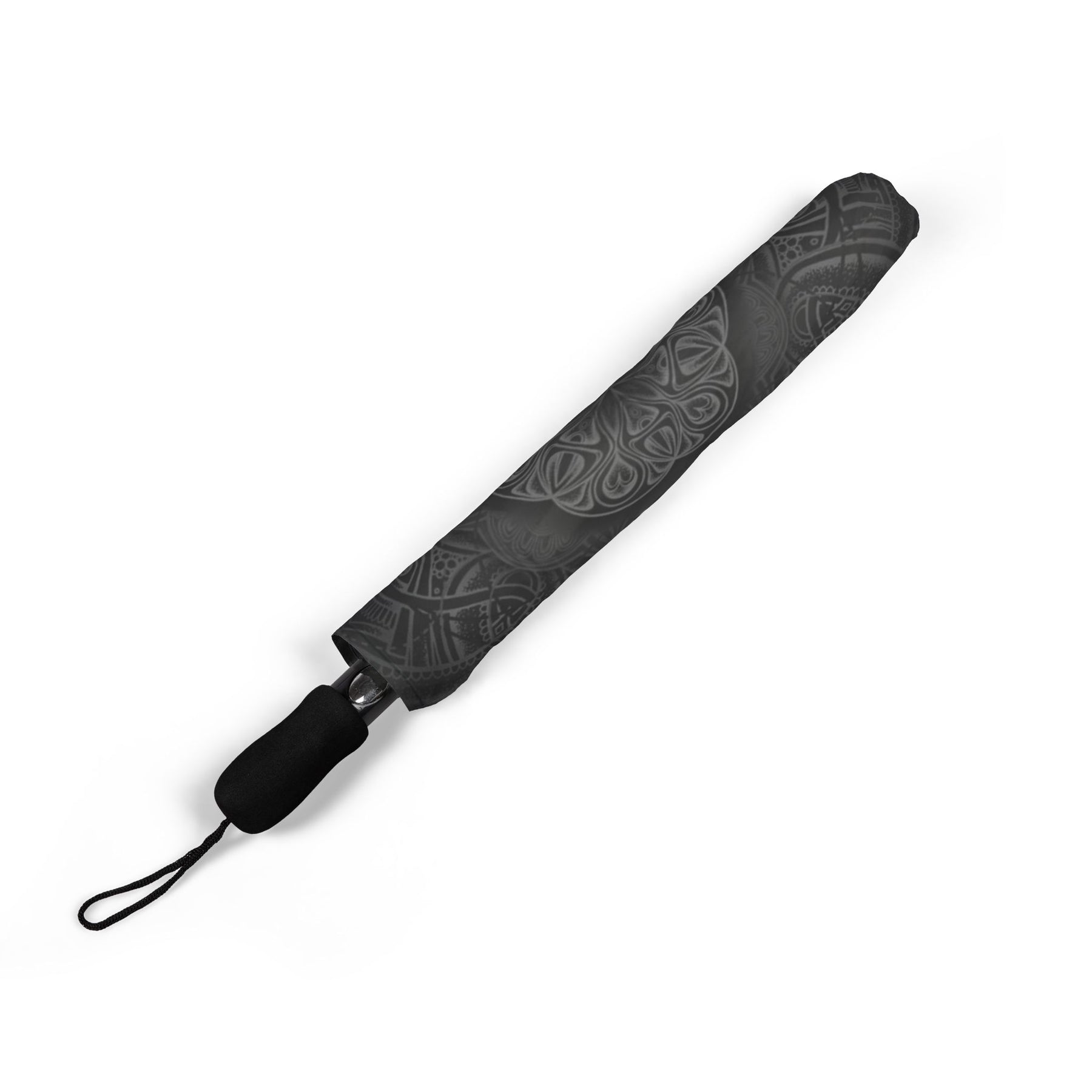 Blackout Mandala Automatic Foldable Umbrella