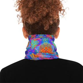 Psychedelic Mandala Neck Gaiter - Lightweight Stylish Face Covering for Outdoor Adventures