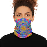 Psychedelic Mandala Neck Gaiter - Lightweight Stylish Face Covering for Outdoor Adventures