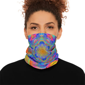 Psychedelic Mandala Neck Gaiter - Lightweight Stylish Face Covering for Outdoor Adventures