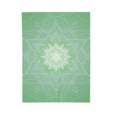 Mint Mandala Velveteen Plush Blanket