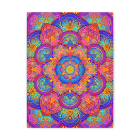 Psychedelic Metatron's Cube Canvas Print