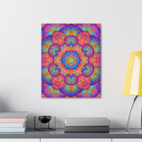 Psychedelic Metatron's Cube Canvas Print