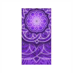 Purple flower of Life Mandala Neck Gaiter - Lightweight Stylish Face Covering for Outdoor Adventures