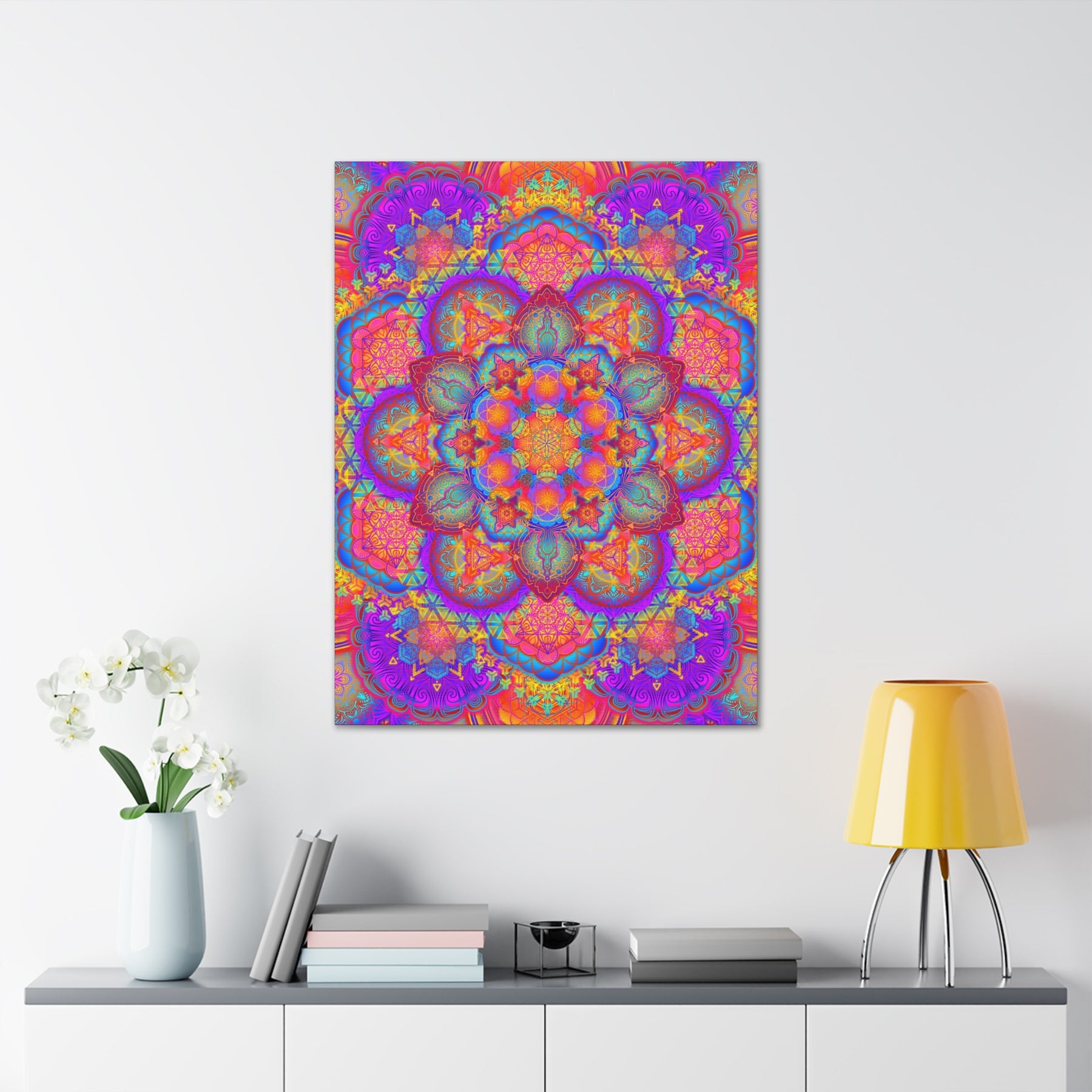 Psychedelic Mandala Canvas Print